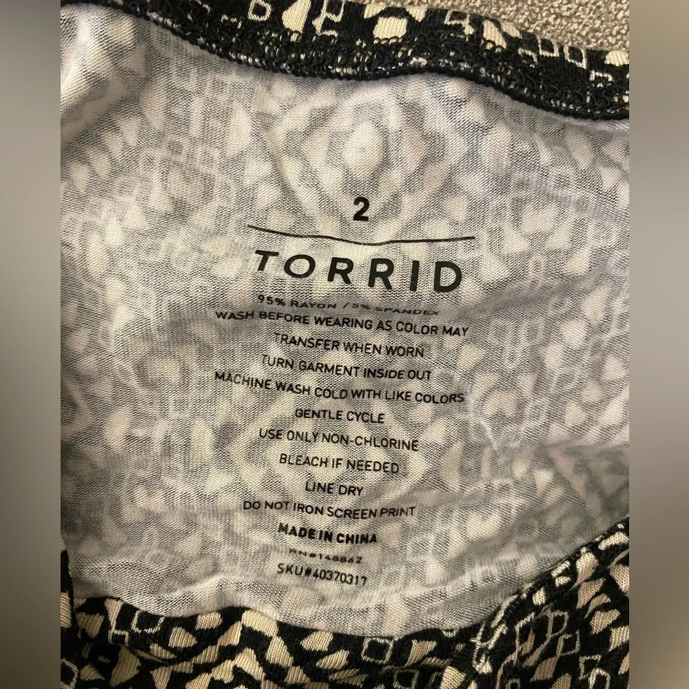 Torrid Midi Super Soft Tiered Dress - Picture 3 of 3